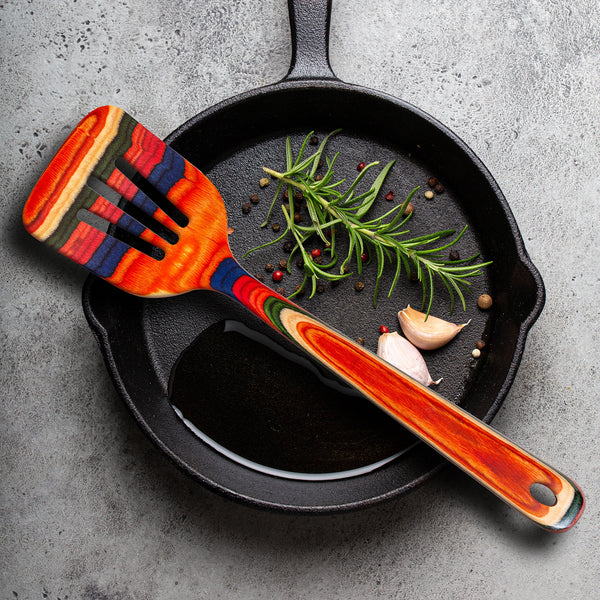Colorful Wooden Kitchen Utensils