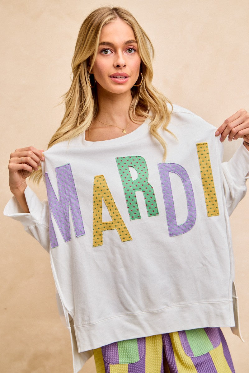 Oversized Mardi Top