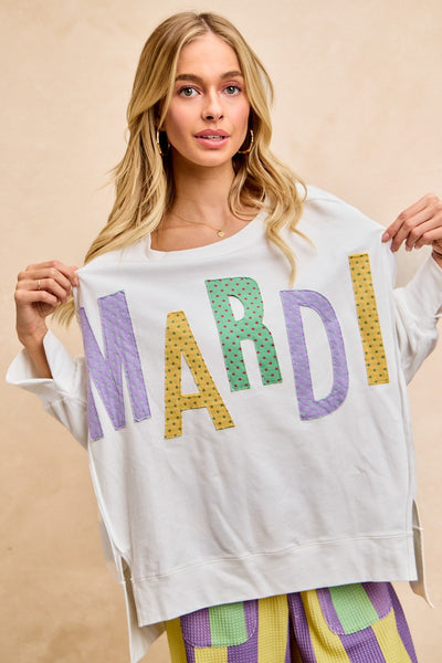 Oversized Mardi Top