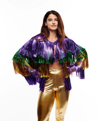 Mardi Gras Tinsel Jacket