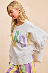 Oversized Mardi Top
