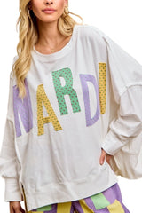 Oversized Mardi Top
