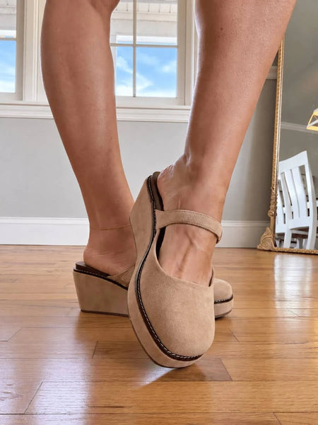 Corky's Me Time Faux Suede Wedge