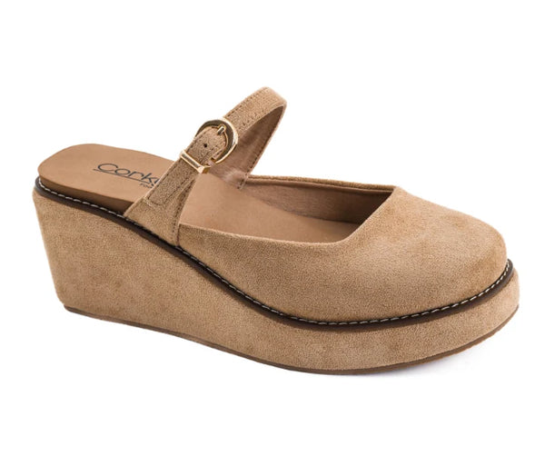 Corky's Me Time Faux Suede Wedge