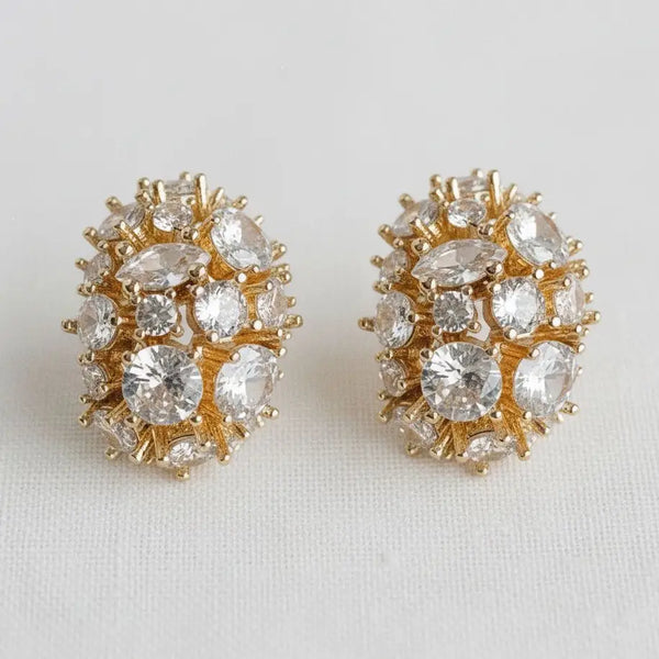 Met Crystal Ball Earrings