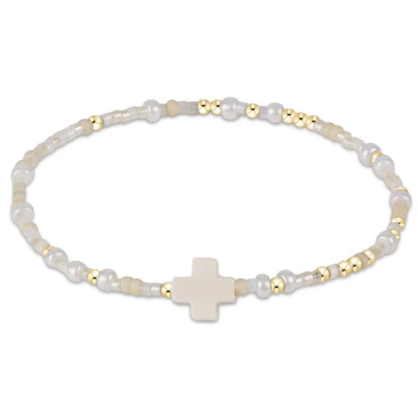 enewton - 5.5" egirl hope unwritten signature cross bracelet - oh snow you didn't!