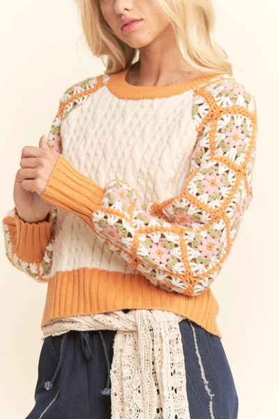 Boho Bloom Sweater