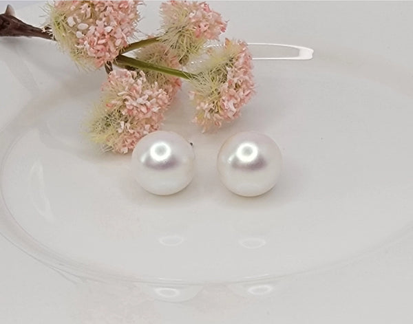 Classic Pearl Earrings - 12mm