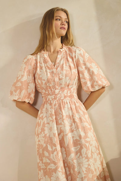 Peach Petals Dress