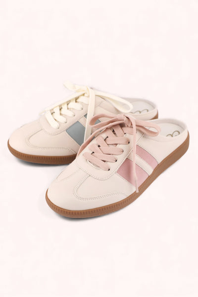 Sporty Pink Slide Mule Sneaker