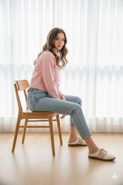 Sporty Pink Slide Mule Sneaker