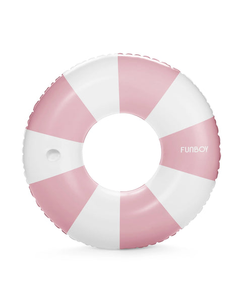 FUNBOY Pink Vintage Stripe Tube Float