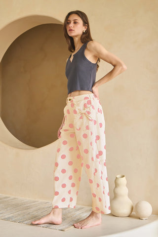 Bows & Polka Dots Barrel Jeans
