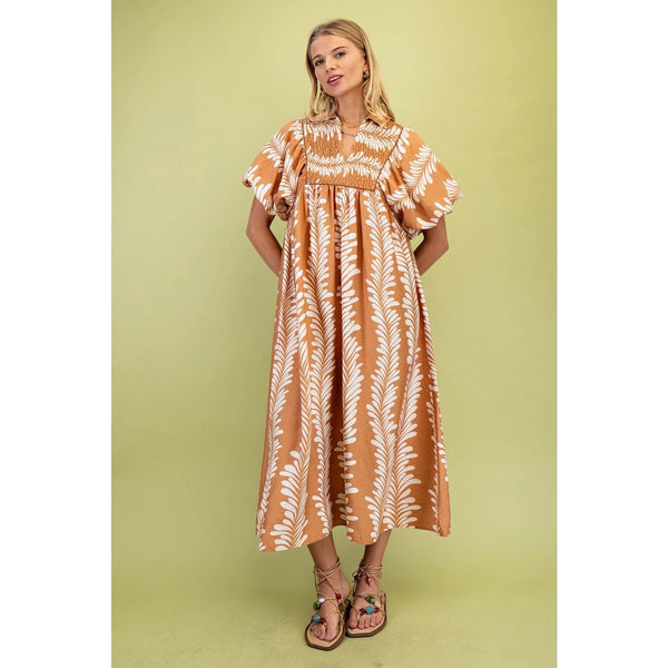 French Quarter Courtyard Midi Dress