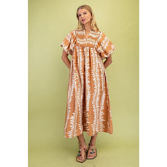 French Quarter Courtyard Midi Dress