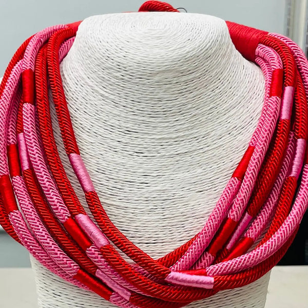 Slub - 8 Strand Necklace-Many Colors