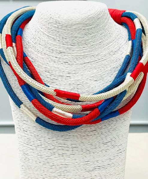 Slub - 8 Strand Necklace-Many Colors
