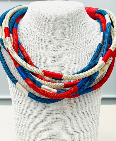 Slub - 8 Strand Necklace-Many Colors