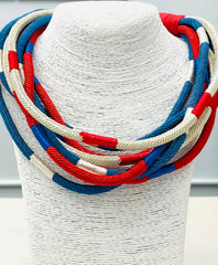Slub - 8 Strand Necklace-Many Colors