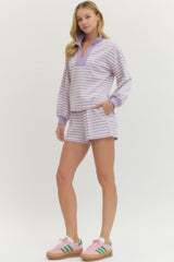 Fun Summer Striped Shorts Seperates