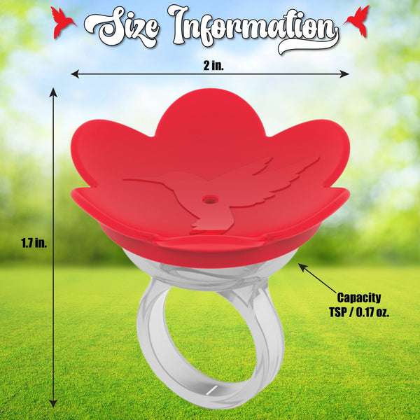 ZUMMR Hummingbird Feeder Ring Starter Kit (Red)