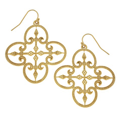 Susan Shaw Roman Filigree Earrings