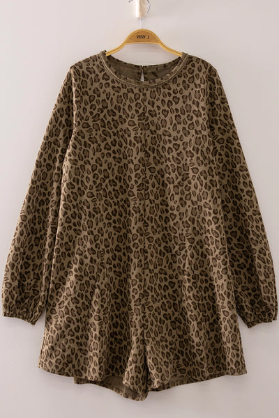 Georgie Leopard Romper
