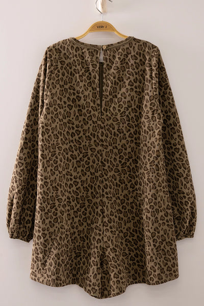 Georgie Leopard Romper