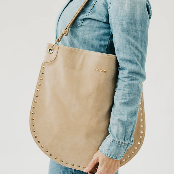 Rosalie Rivet Suede Hobo Bag - 4 Colors