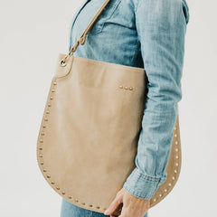 Rosalie Rivet Suede Hobo Bag - 4 Colors