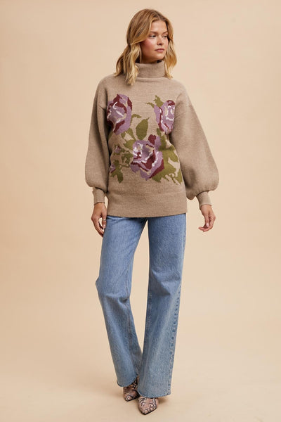 Big Garden Roses Sweater