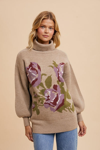 Big Garden Roses Sweater
