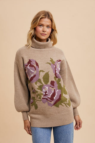 Big Garden Roses Sweater