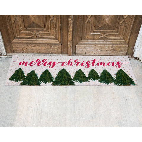 Merry Christmas Royal Fir Coir Doormat