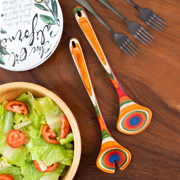 Colorful Wooden Kitchen Utensils