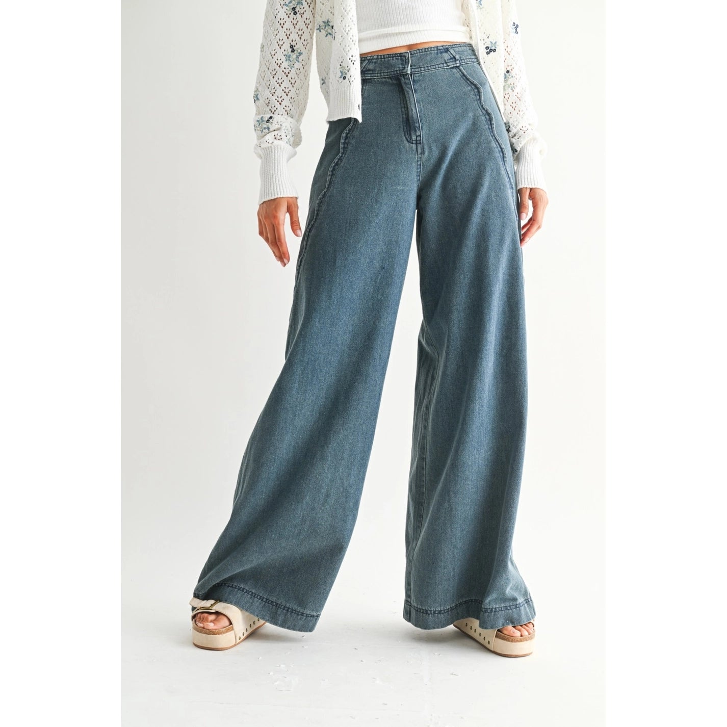 Scalloped Jeans