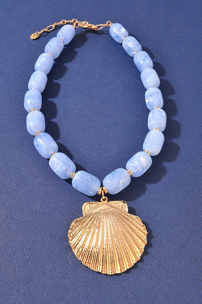 Colorful Beaded Shell Necklaces - 3 Colors