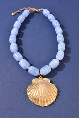 Colorful Beaded Shell Necklaces - 3 Colors