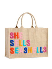"She Sells Seashells" Beach Bag