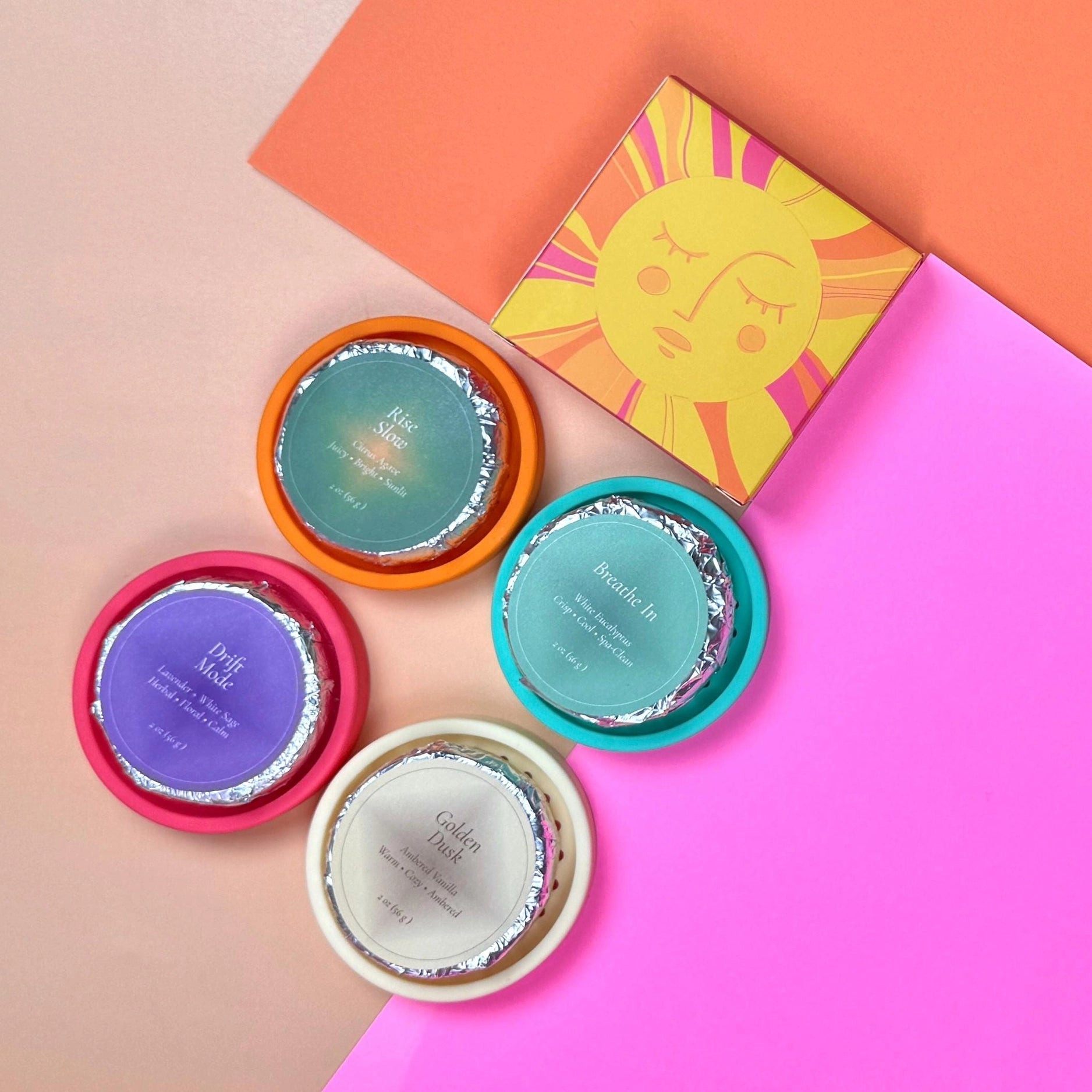 Mini Spa Gift Box with Shower Steamer and Tray