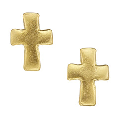 Susan Shaw Small Cross Studs