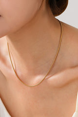 Stainless Steel Tarnish Free Waterproof Necklaces - 6 Styles