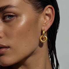Ellie Vail Solana Interlocking Hoop Earring