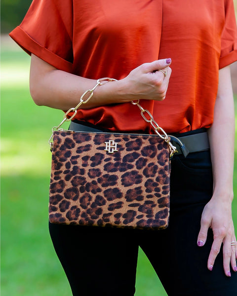 Ariana Crossbody Purse - Spotted Saddle