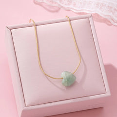 Stone Heart Necklaces - 3 Colors