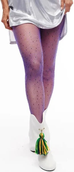 Mardi Gras Stone Tights