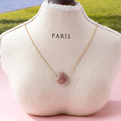 Stone Heart Necklaces - 3 Colors