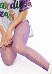 Mardi Gras Stone Tights