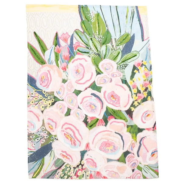 Pink Summer Bouquet Hand Towel