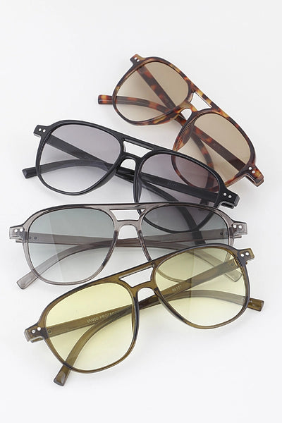 Thin Aviator Sunglasses